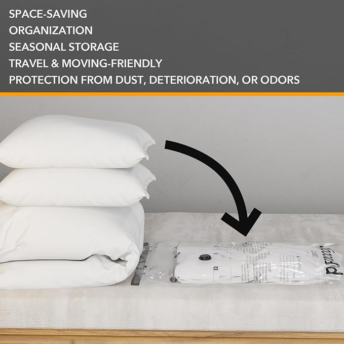 SpaceAid 20 Pack Vacuum Storage Bags, Space Saver Sealer Compression Bags - Image 2