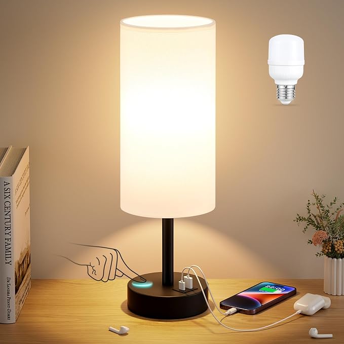 Dicoool Bedside Table Lamp for Bedroom by DicooolDirect