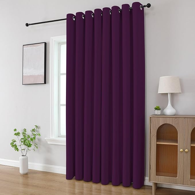CUCRAF Purple Blackout Curtains 84 inch Length 2 Panels Set, Room Darkening - Image 8