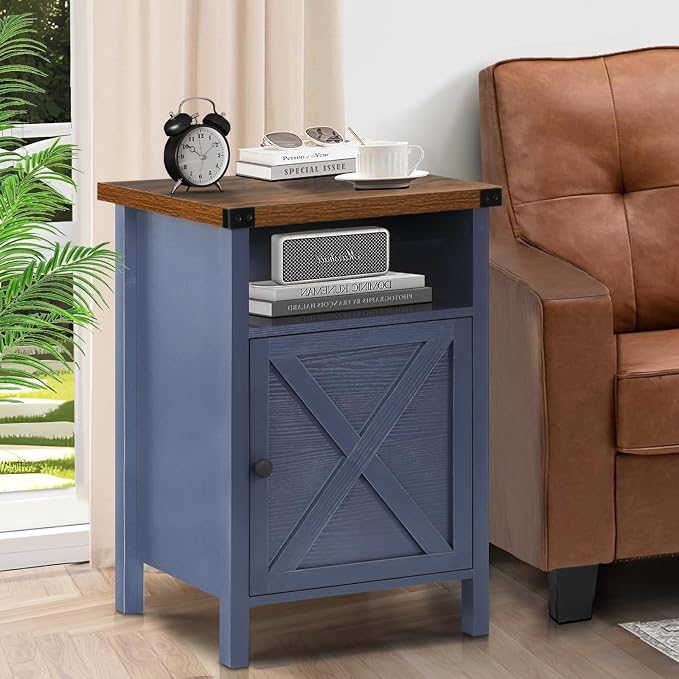 Farmhouse End Table, Nightstand - Image 8