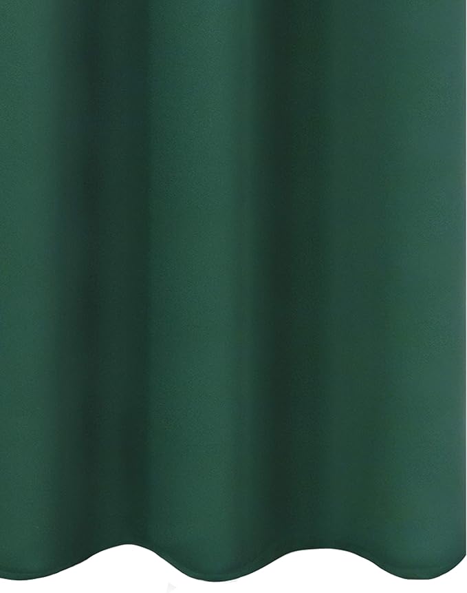 Dark Green Bedroom Blackout Curtains/52 x 54 Inch Long/Set of 2 Curtain - Image 9