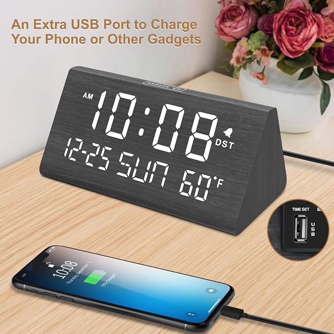 DreamSky Digital Alarm Clock for Bedrooms - Image 5