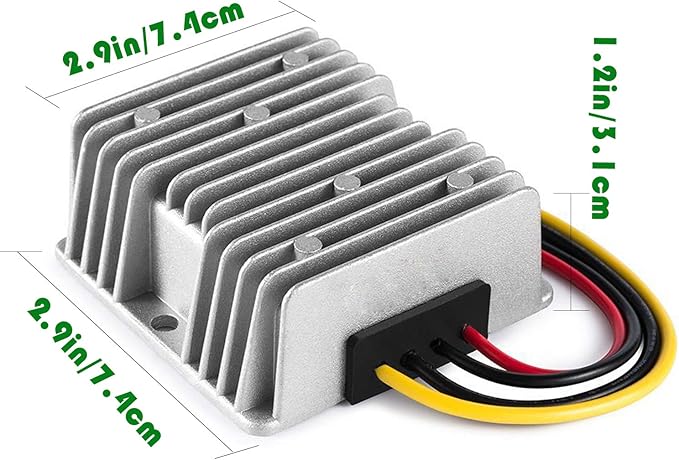 MGGi Voltage Buck Converter Regulator DC 24V to DC 12V 20A 240W Waterproof Power Transformer, Voltage Reducer, High-Power Power Supply Module Buck Transformer, for Golf Cart, Forklifts, Car