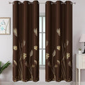 Brown Blackout Curtains for Living Room 72 Inch Length 2 Panels Set, Room by ESTELARTEXTILER