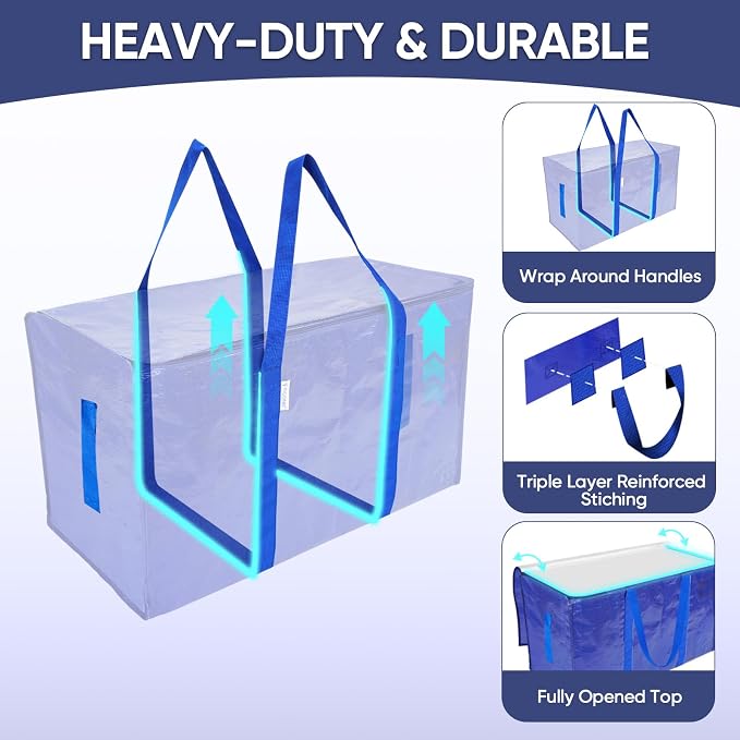 TICONN 16 Pack Extra Large Moving Bags Heavy Duty - Image 5