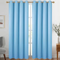 Diraysid Sky Blue Grommet Blackout Curtains by Diraysid%2C+refresh+your+life