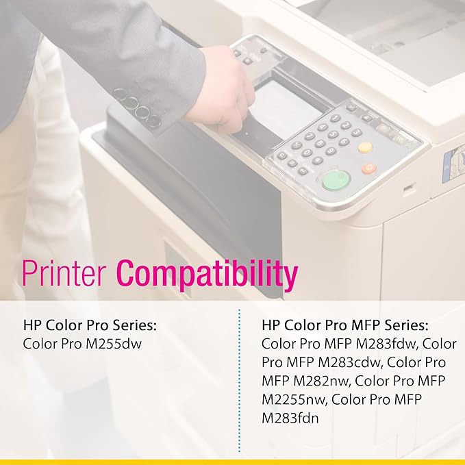 CS Replacement Compatible with HP Color Pro MFP M283fdw Toner Cartridge W2113A to use with Color Pro MFP M283cdw M282nw M2255nw M283fdn (Magenta, 1-Pack)
