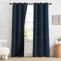 NICETOWN Farmhouse Curtains Thermal Insulated 100% Blackout Drapes Window by NICETOWN