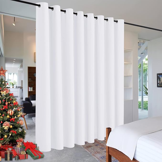 RYB HOME Extra Wide Curtains for Bedroom Closet Office Living Room Divider | by RYBHOME