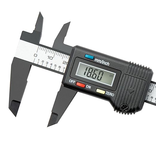 SCITOOLS Small Digital Caliper 0-4" Mini Measuring Tool, Micrometer Caliper with Auto-Off Feature, Interchangeable Between inches and millimeters for Jewelry Measurement and 3D Printing