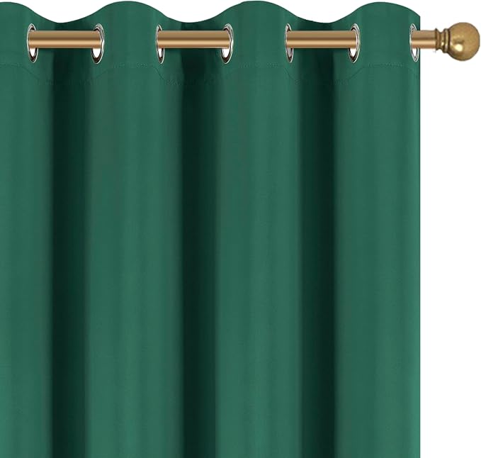 Diraysid Green Grommet Blackout Curtains - Image 7