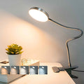 LiFMIRA Clip on Lamp Reading Light 5 Color Modes 10 Brightness 8W Silver | 66 by LiFMIRA