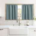 RYB HOME Cafe Blackout Curtains 24 inch Length by RYBHOME