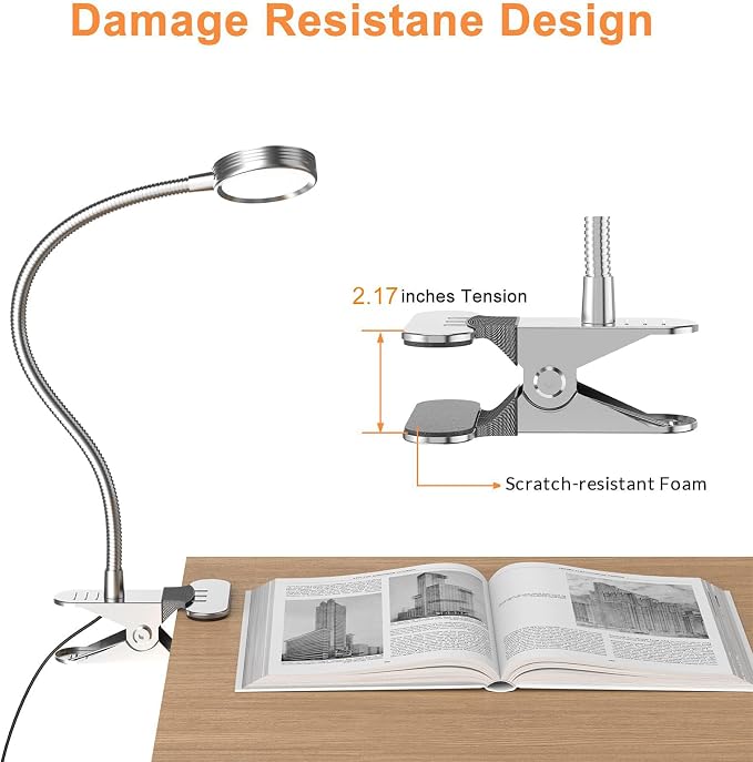 LEPOWER Clip on Light, Book Reading Lamp - Image 5