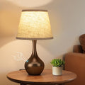 16.1" Touch Table Lamp for Nightstand, 3 Way Dimmable Small Bedroom Lamp | by SeealleLighting