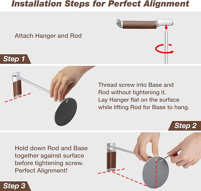 AVLT Universal Slim Aluminum Alloy Desktop Headphone Stand Anti-Slip Headset Display Organizer Hanger Rack Holder - Brown