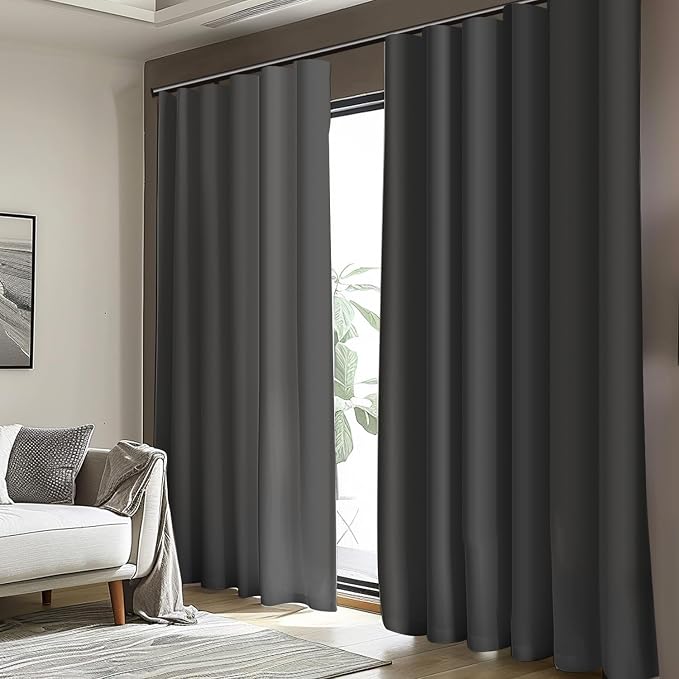 Room Divider Blackout Curtain Track Curtains Wall Dividers Panels Screen - Image 6