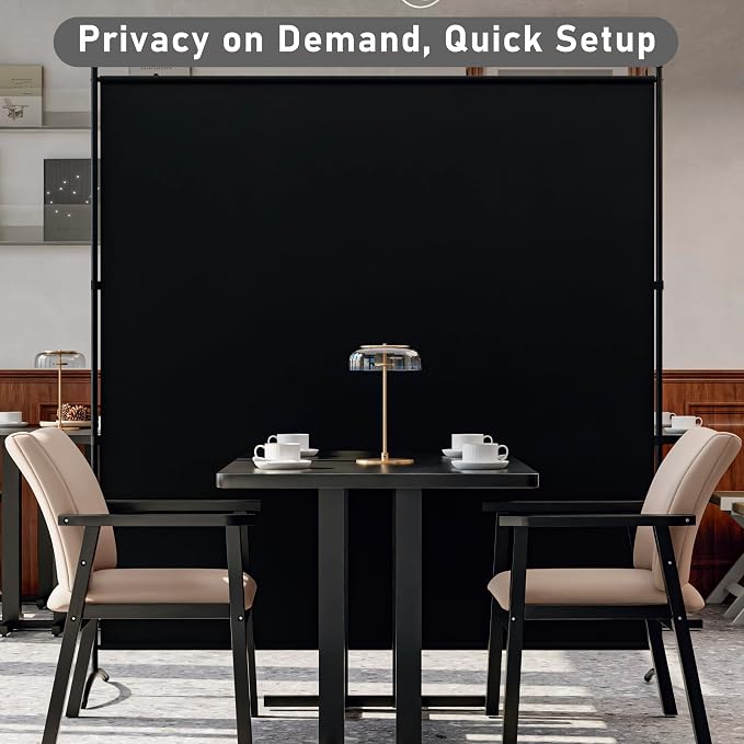 Single Large Room Divider, Folding Privacy Screens - Image 6