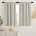 RYB HOME Short Curtains for Bedroom, Room Darkening Insulated | Rod Pocket by RYBHOME
