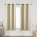 KOUFALL Light Beige Kitchen Curtains by KOUFALL