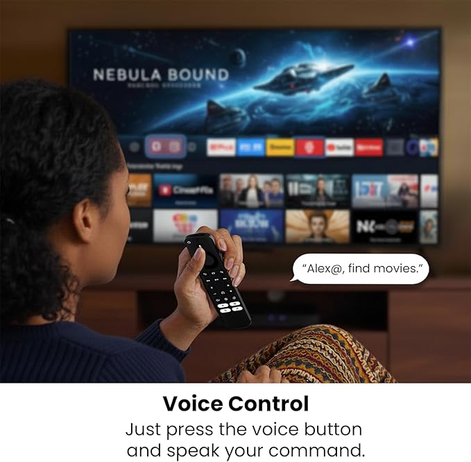 IDGPUW Replacement Remote Control for Fire Smart TV, Compatible with Insignia, Toshiba, Amazon Fire Smart TV