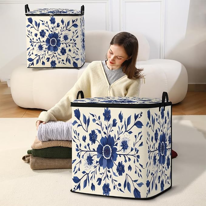 2pcs blanket storage bag for under bed, closet organizers 95L | clothing - Image 5