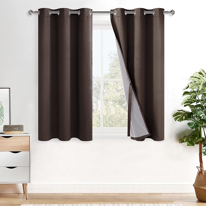 XWZO 100% Blackout Curtains 54 Inches Long by XWZO