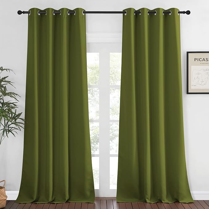NICETOWN Bedroom Curtain Room Darkening Drapery 102 inches Length by NICETOWN