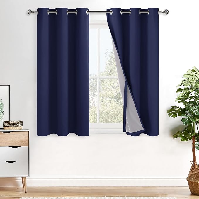 XWZO Total Blackout Curtains 2 Panels by XWZO
