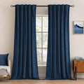 MIULEE Navy Blue Velvet Curtains 52x84 inches Luxury Blackout Curtains | by MIULEE