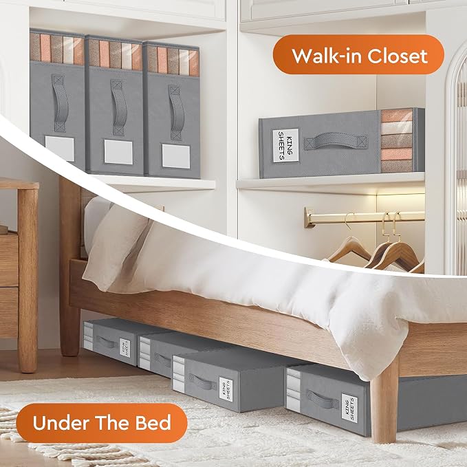 StorageTastic Bed Sheet Closet Organizers and Storage Under Bed Storage | - Image 6