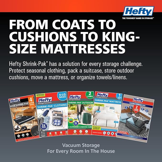 Hefty MAX Shrink-Pak Vacuum Seal Storage Bags - Image 7