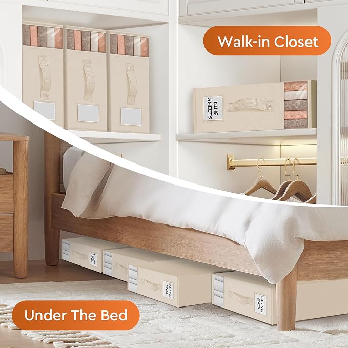 StorageTastic Bed Sheet Closet Organizers and Storage Under Bed Storage | - Image 6