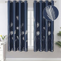 Blackout Window Curtains Silver Palm Tree Print Grommet Blackout Curtains by ESTELARTEXTILER