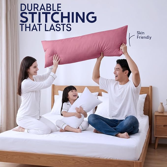 DOWNCOOL Large Body Pillow Insert- Breathable Full Body Pillow - Image 6