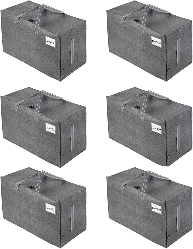 VENO 6 Pack Extra Large Heavy Duty Moving Bags by Veno