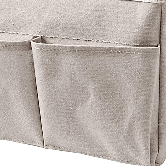 F&Y Cotton Linen Bedside Hanging Organizers, Storage Pocket Basket - Image 5