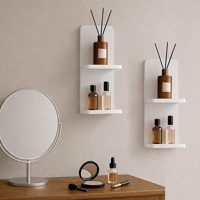 Floating Wall Shelves Set of 2, Modern Storage - Image 6