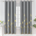 Gold and Grey Blackout Curtains by ESTELARTEXTILER