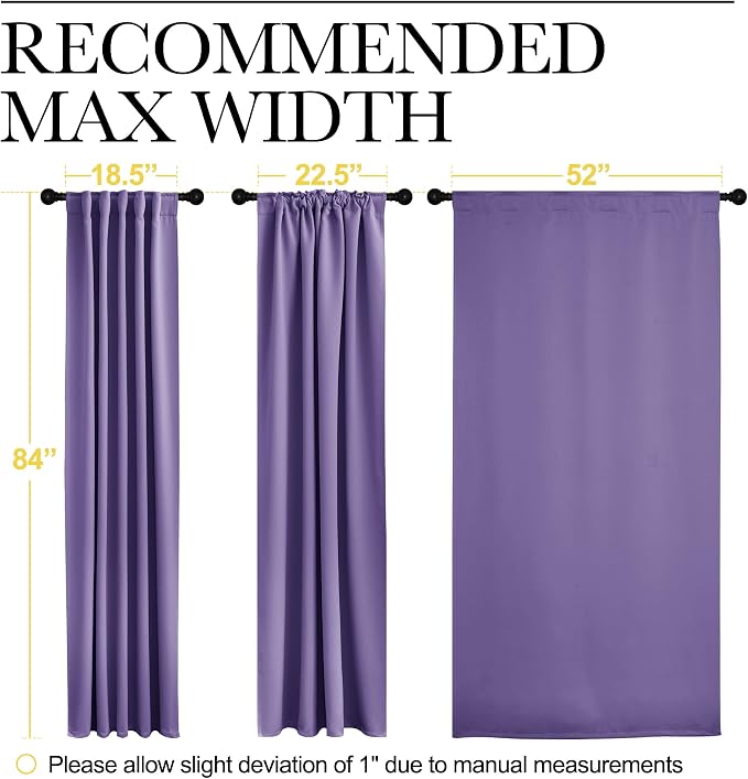 NICETOWN Light Reducing Curtain Panels Window Draperies - Image 7