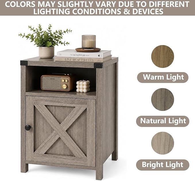 Farmhouse End Table, Nightstand - Image 8
