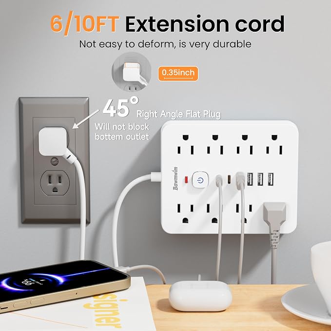 Surge Protector Power Strip - Image 5