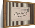 Framed How Lucky Are We Wall Art, Vintage Preppy Inspirational Canvas Wall by Unknown
