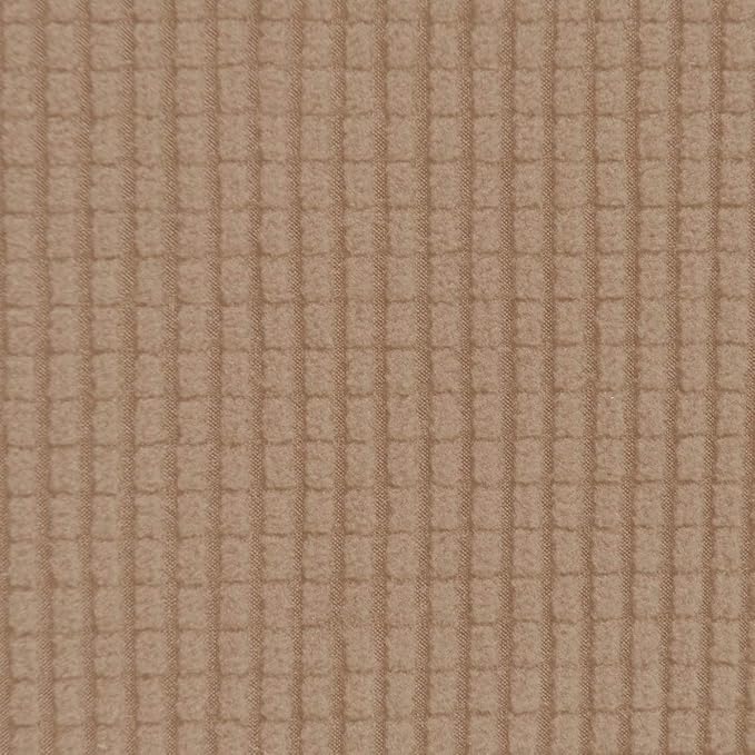 Easy-Going Stretch Sofa Slipcover 1-Piece Sofa Cover Furniture Protector Couch Soft with Elastic Bottom for Kids, Polyester Spandex Jacquard Fabric Small Checks (Sofa, Camel)