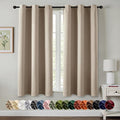 MIULEE Blackout Curtains for Bedroom 2 Panels 40 x 45 Inch Long Taupe | Thermal by MIULEE