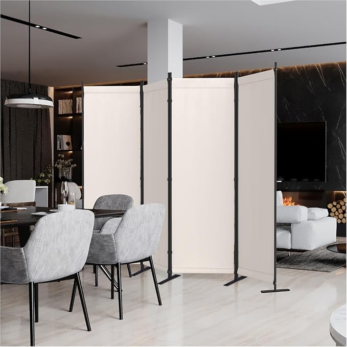 Morngardo Room Divider, Folding Privacy Screens, 4 Panel Room Partitions - Image 4