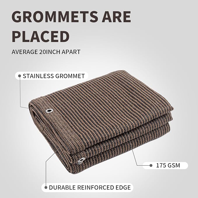 LOVE STORY Custom Size 3.3' x 11' Balcony Privacy Screen Cover, 95% UV Block - Image 6
