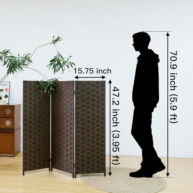 3 Panel Double Sided Short Room Divider - Image 5