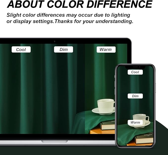 Dark Green Velvet Curtains 84 Inches Long - Image 8