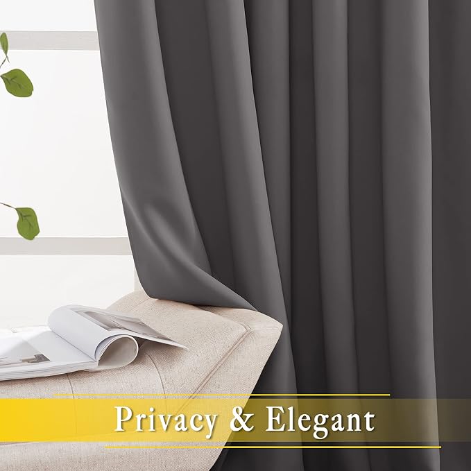 NICETOWN Blackout 118 inch Long Curtain - Image 6
